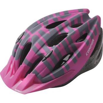 Cyklistická přilba Extend COMPAR šedá-růžová ((55-58cm)) (Přilba Extend COMPAR Grey-pink S/M (55-58cm), matt)