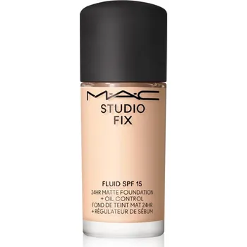 Make-up MAC Cosmetics Mini Studio Fix Fluid SPF 15 24HR Matte Foundation + Oil Control matující make-up SPF 15 odstín NC10 15 ml