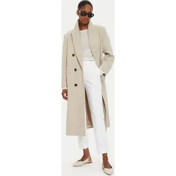 Dámský kabát Marella Vlněný kabát Acacia 2423016014 Béžová Regular Fit 44