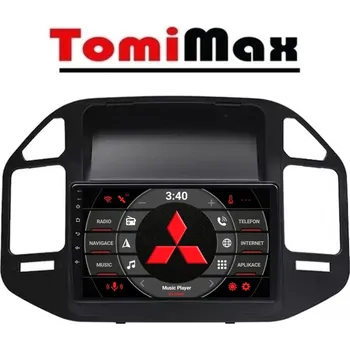 Autorádio TomiMax Mitsubishi Pajero 3 Android 14 autorádio s WIFI, GPS, USB, BT HW výbava: QLED 4 Core 2GB+32GB LOW - pouze displej A,C, Velikost obrazovky: Dotyková obrazovka: 10,1"