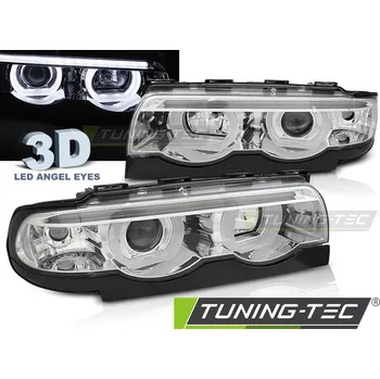 Přední světlomet SVĚTLOMETY ANGEL EYES LED 3D CHROME pro BMW E38 94-01