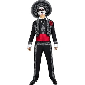 Funiglobal - Kostým Dia de los Muertos pro muže - L