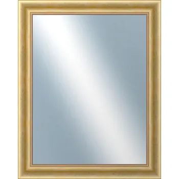 Zrcadlo DANTIK - Zarámované zrcadlo - rozměr s rámem cca 80x100 cm z lišty KŘÍDLO velké zlaté patina (2772)