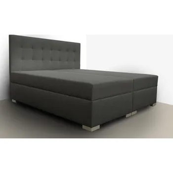 Postel Boxspring Golden - šedá 160x200, Topper: Ne