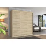 Skříň s posuvnými dveřmi 200 cm - Megan Barva: dub Sonoma