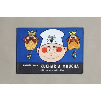 Antistresové omalovánky Kuchař a moucha, 2036, retro omalovánky, Zdeněk Adla