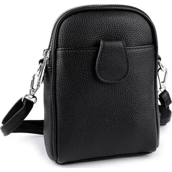 Kabelka Dámská / dívčí kabelka crossbody s popruhem 15x18 cm - 24 černá