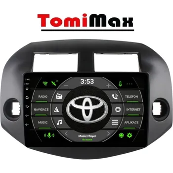 Autorádio TomiMax Toyota RAV4 Android 14 autorádio s WIFI, GPS, USB, BT HW výbava: QLED 8 Core 4GB+64GB PX HIGH - pouze displej A, Velikost obrazovky: Dotyková obrazovka: 10,1"