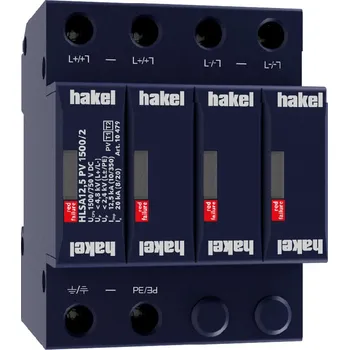 Přepěťová ochrana HAKEL 10479 HLSA12,5 PV 1500/2 SPD PV typ 1 + 2 RP 0,62kč/ks