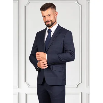 Pánský oblek FERATT Pánské oblekové sako FOX kostkované Velikost: 176/62