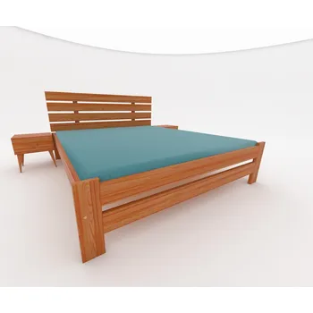 Postel Postel Denis jednolůžko - masiv borovice 120x200, Odstín: Olše