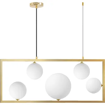 Toolight, stropní svítidlo 5xE27 APP1020-5CP, zlatá, OSW-05558