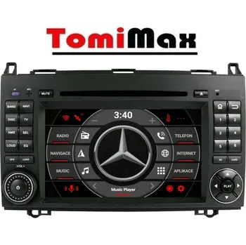 Autorádio TomiMax Mercedes A, B, VITO, VIANO,SPRINTER Android 14 autorádio s WIFI, GPS, USB HW výbava: 8 Core 6GB+128GB HIGH, Velikost obrazovky: Dotyková obrazovka: 7"