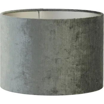 Stínidlo Šedé antracitové sametové stínidlo na lampu Gemstone - Ø 50* 38cm/ E27