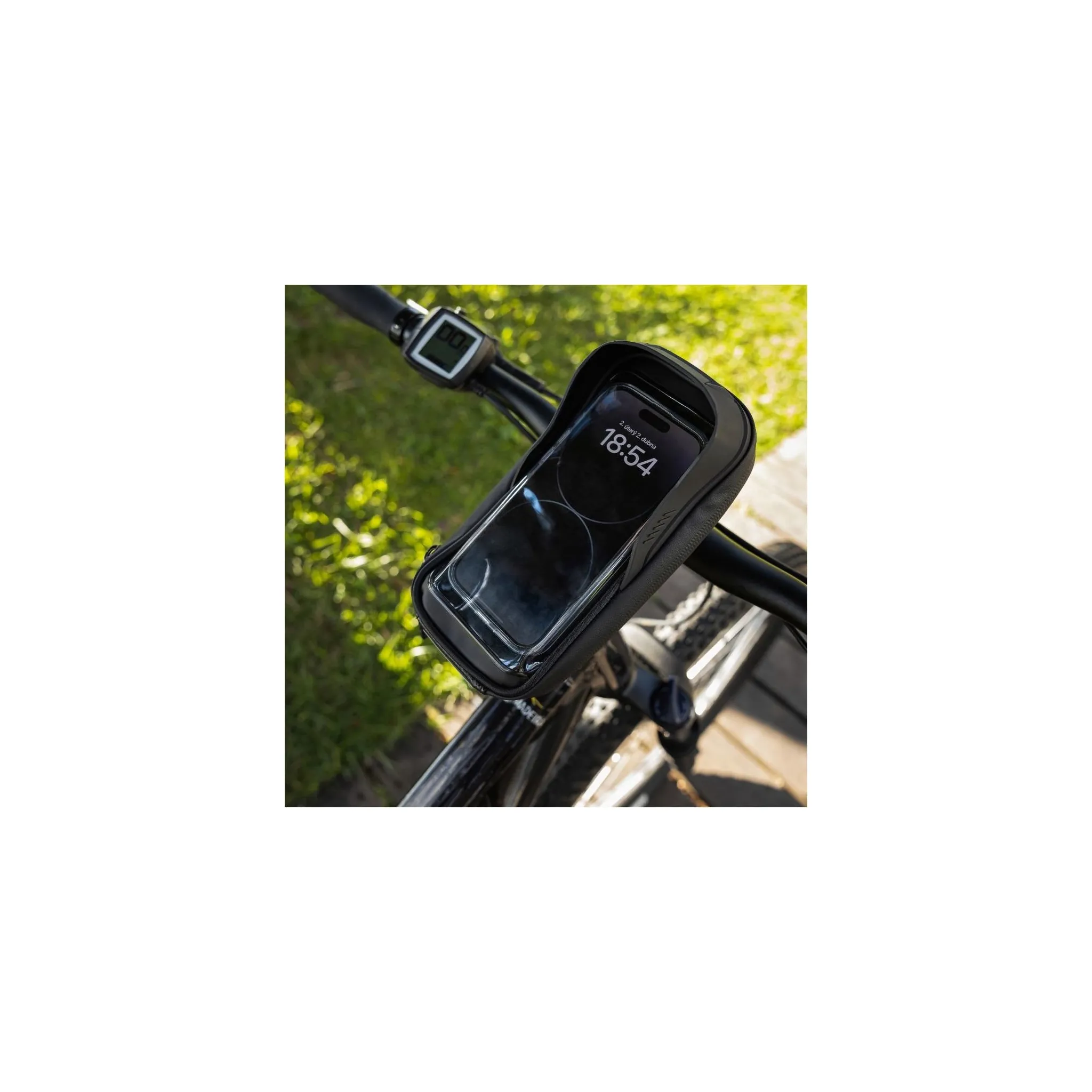 Fotografie 10 - Pouzdro na mobilní telefon FIXED Bikee Bag 2 6,8" černé