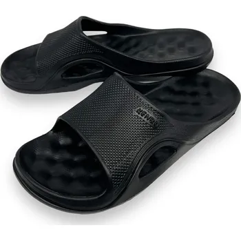 Pánské pantofle Kenbo Pánské černé nadměrné pantofle 01 Barva: Černá, Velikost: 42