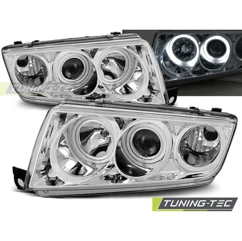 Přední světlomet SVĚTLOMETY ANGEL EYES CHROMOVANÉ pro SKODA FABIA I 12.99-08