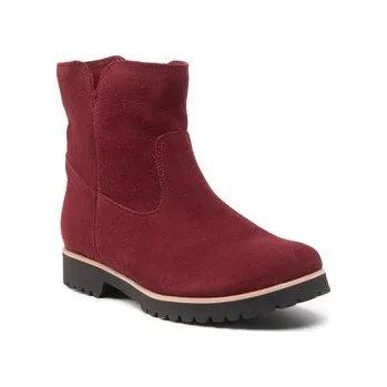 Dámské kozačky Polokozačky Zarro DL003 Bordó 30