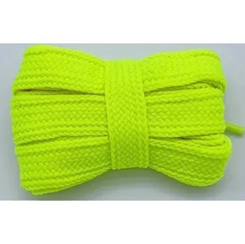 Tkaničky do bot Woodrow Široké tkaničky do tepláků bot kalhot mikiny * š: 2 cm x 160 cm - neon