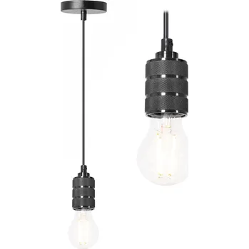 Toolight Toolight, závěsná stropní lampa 1xE27 APP342-1CP, černá, OSW-08409