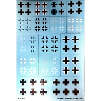 Plastikový model 1:72 Německé Trámové kříže - German Balk Crosses