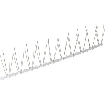 Hrotový pás proti ptákům - 2 řady, délka 50 cm, 40 nerezových hrotů