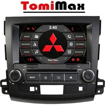 Autorádio TomiMax Mitsubishi, Peugeot, Citroen Android 14 autorádio s WIFI, GPS, USB, BT HW výbava: 4 Core 2GB+16GB PX HIGH, Velikost obrazovky: Dotyková obrazovka: 8"