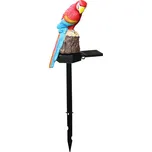 Dekorativní LED solární lampa Papoušek - červený