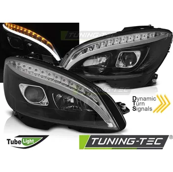 Přední světlomet SVĚTLOMETY TUBE SVĚTLE ČERNÁ SEQ pro MERCEDES W204 07-10