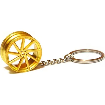 Přívěsek na klíče - lité kolo Vossen, zlaté KM9111G + Prodloužená lhůta na vrácení zboží do 40 dnů