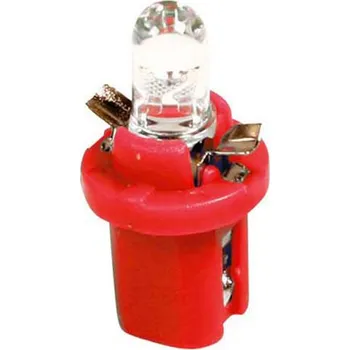 Autožárovka Lampa 58492 Led 12V B8.5d 1,2W 2lm červená 2ks pro sportovní účely