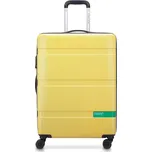 Cestovní kufr Delsey X Benetton NOW Hardside 66 cm 376281045 - žlutý 65 l