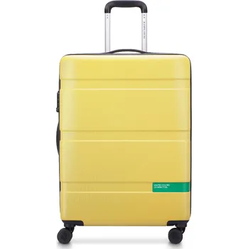 Cestovní kufr Delsey X Benetton NOW Hardside 66 cm 376281045 - žlutý 65 l