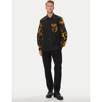 Pánská košile Versace Jeans Couture Košile 76GAL2R2 Černá Regular Fit 50