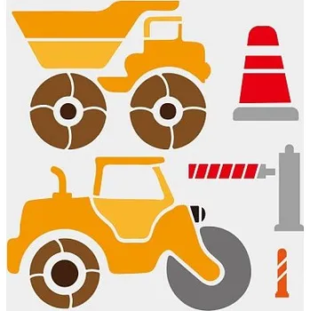 Plast. šablona, BAGR 3, 30x30cm, 1ks