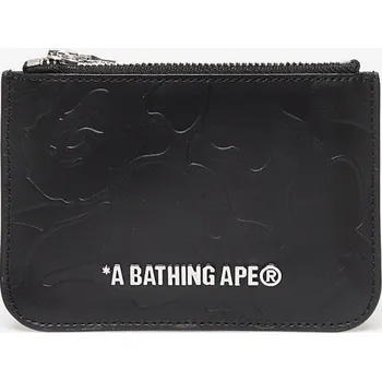 Peněženka Peněženka A BATHING APE Solid Camo Leather Pouch Wallet Black Universal