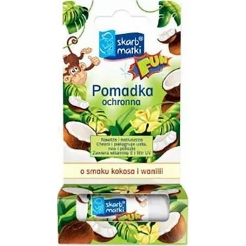 Přípravek na rty MATEŘSKÝ POKLAD - OCHRANNÁ RTĚNKA PRO DĚTI S PŘÍCHUTÍ KOKOSU A VANILKY