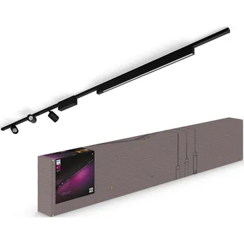 Bodové svítidlo Philips-SADA 4xLED RGB Stmívatelné svítidlo do lištového systému Hue LED RGB/44,6W/230V