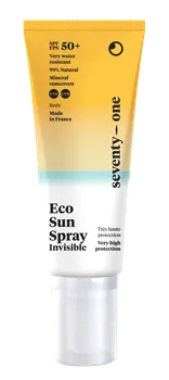 Přípravek na opalování SeventyOne Percent Eco Sun Spray Invisible neviditelný opalovací sprej SPF50+ 100 ml