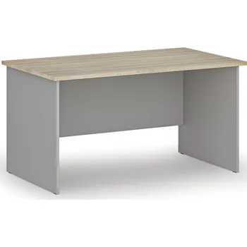 Psací stůl Kancelářský psací stůl PRIMO GRAY, 140x80 cm, šedá/dub přírodní