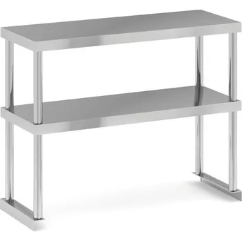 Dílenský regál Stolový nástavec dvoupatrový, 800 x 300 x 600 mm