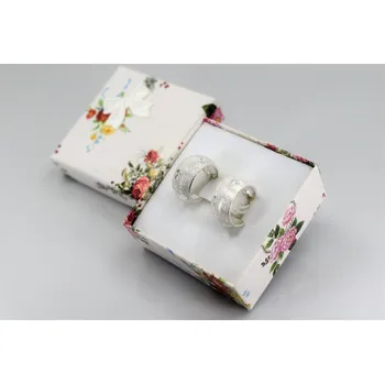 Náušnice Stříbrné náušnice kruhy Hvězda – Ag 925/1000, gravírované, Ø 2 cm, ≤ 7,80 g