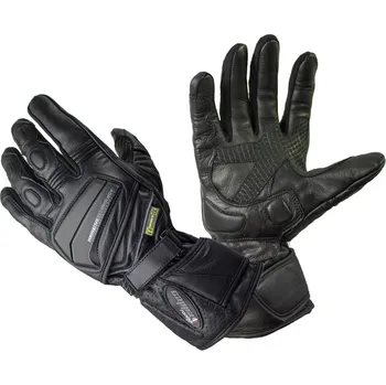 Moto rukavice Cappa Racing Rukavice moto DETROIT kožené dlouhé černé XS