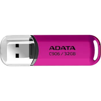 USB flash disk ADATA Flash Disk 32GB C906, USB 2.0, růžová AC906-32G-RPP