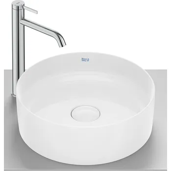 Roca Terra umyvadlo 39x39 cm kulatý na pult bílá A32787N000