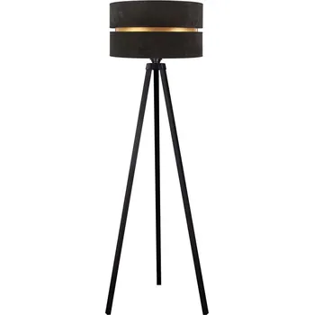 Lampička Duolla - Stojací lampa DUO 1xE27/60W/230V pr. 44 cm černá/wenge