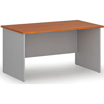 Psací stůl Kancelářský psací stůl PRIMO GRAY, 140x80 cm, šedá/třešeň