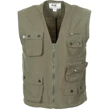 Pánská vesta FOX Outdoor Vesta Outdoor Microfaser ZELENÁ XL ZELENÁ - OLIV