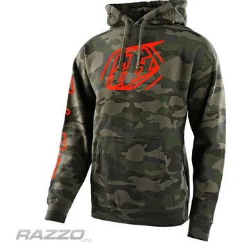 Pánská mikina Pánská mikina TroyLeeDesigns Cropped Badge Pullover Hoodie Forest Camo L