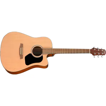 Elektroakustická kytara WALDEN Steel String Guitar, Dreadnought Cutaway, Hawthorne, EQ, satin finish